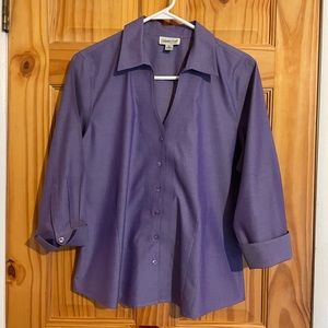 Coldwater creek petite large button down blouse.
